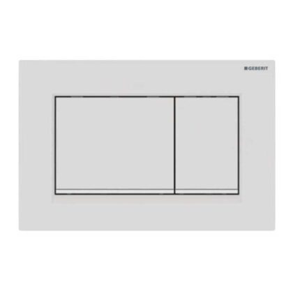 Geberit Sigma30 Kumanda Paneli Çift Basmalı Mat Beyaz/Beyaz 115.883.01.1