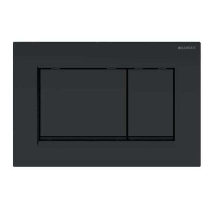 Geberit Sigma30 Kumanda Paneli, Çift Basmalı Mat Siyah/Siyah 115.883.16.1 - 115.883.16.1 - Kumanda Panelleri (Gömme Rezervuar Butonları)