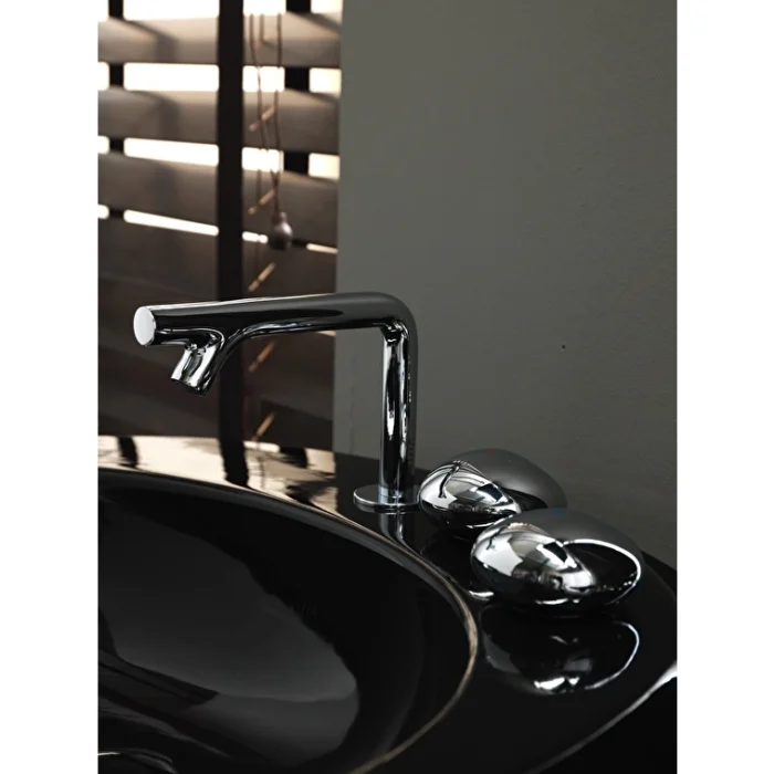 Vitra İstanbul 3 Delikli Lavabo Bataryası, Krom - A41807 - Üç Delikli Lavabo Bataryası - 1