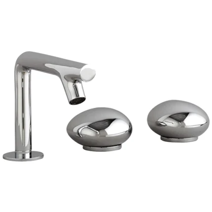 Vitra İstanbul 3 Delikli Lavabo Bataryası, Krom - A41807 - Üç Delikli Lavabo Bataryası