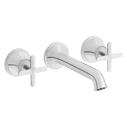 Vitra Origin Classic Ankastre Lavabo Bataryası (3 Delikli Lavabolar İçin) (Sıva Üstü Grubu), Krom - A42890 - Ankastre Lavabo Bataryası, Üç Delikli Lavabo Bataryası