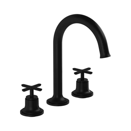 Vitra Origin Classic Lavabo Bataryası (3 Delikli Lavabolar İçin), Mat Siyah - A4289136 - Üç Delikli Lavabo Bataryası