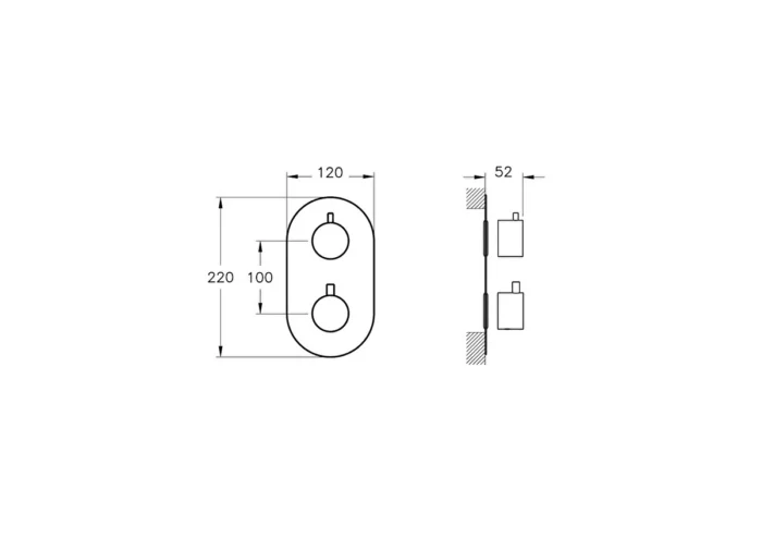 Artema AquaHeat R2 Ankastre Duş Bataryası - A47115 - Ankastre Duş Bataryası - 1