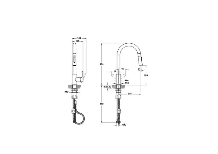 Artema Masterline Pull-Down Eviye Bataryası