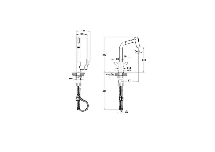 Artema Masterline Pull-Out Eviye Bataryası - A42146 - Mutfak Eviye Bataryası - 1