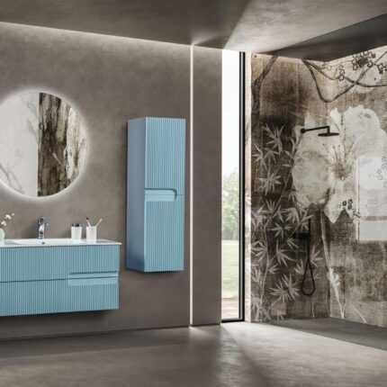 Bagnora Allegro 100 cm Buz Mavisi Banyo Dolabı (Boy Dolapsız)