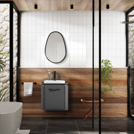 Bagnora Ciero 56 cm Antrasit Banyo Dolabı