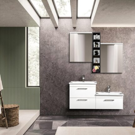 Bagnora Famiglia 120 cm Beyaz Banyo Dolabı (Boy Dolapsız)