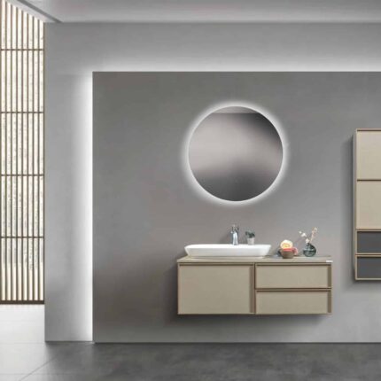 Bagnora Flora 120 cm Malta Keten Banyo Dolabı (Boy Dolapsız)