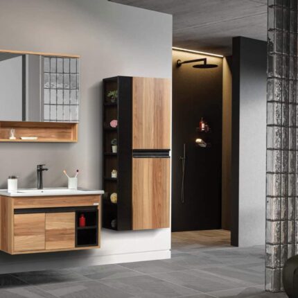 Bagnora Salice 85 cm Ahşap Banyo Dolabı (Boy Dolapsız)