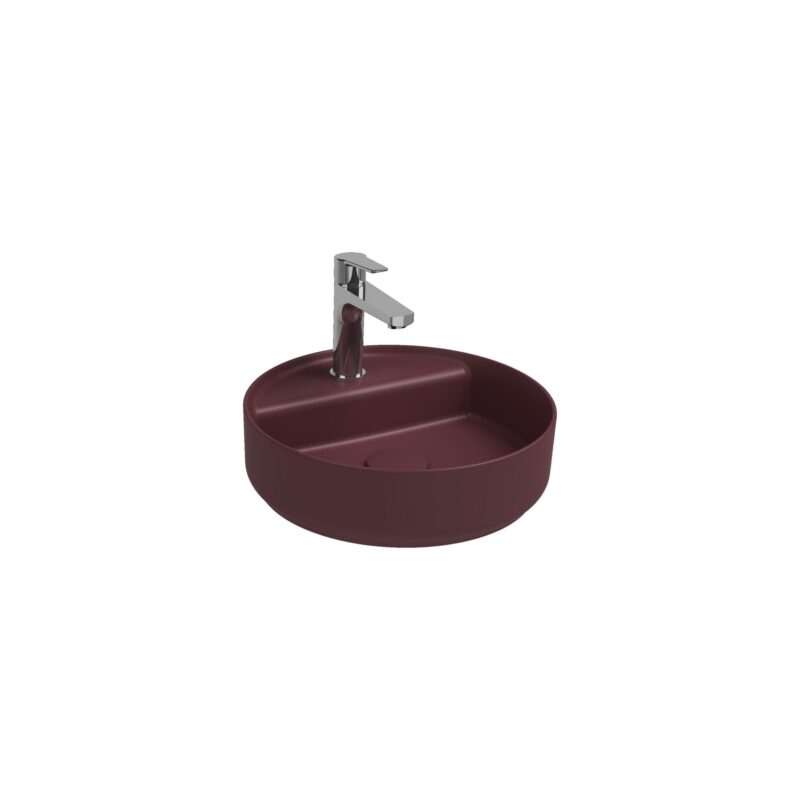 Isvea Infinity Tezgah Üstü Lavabo 42 cm Rustik Bordo