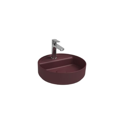 Isvea Infinity Tezgah Üstü Lavabo 42 cm Rustik Bordo - 10NF65042-2R - Tezgah Üstü Lavabo