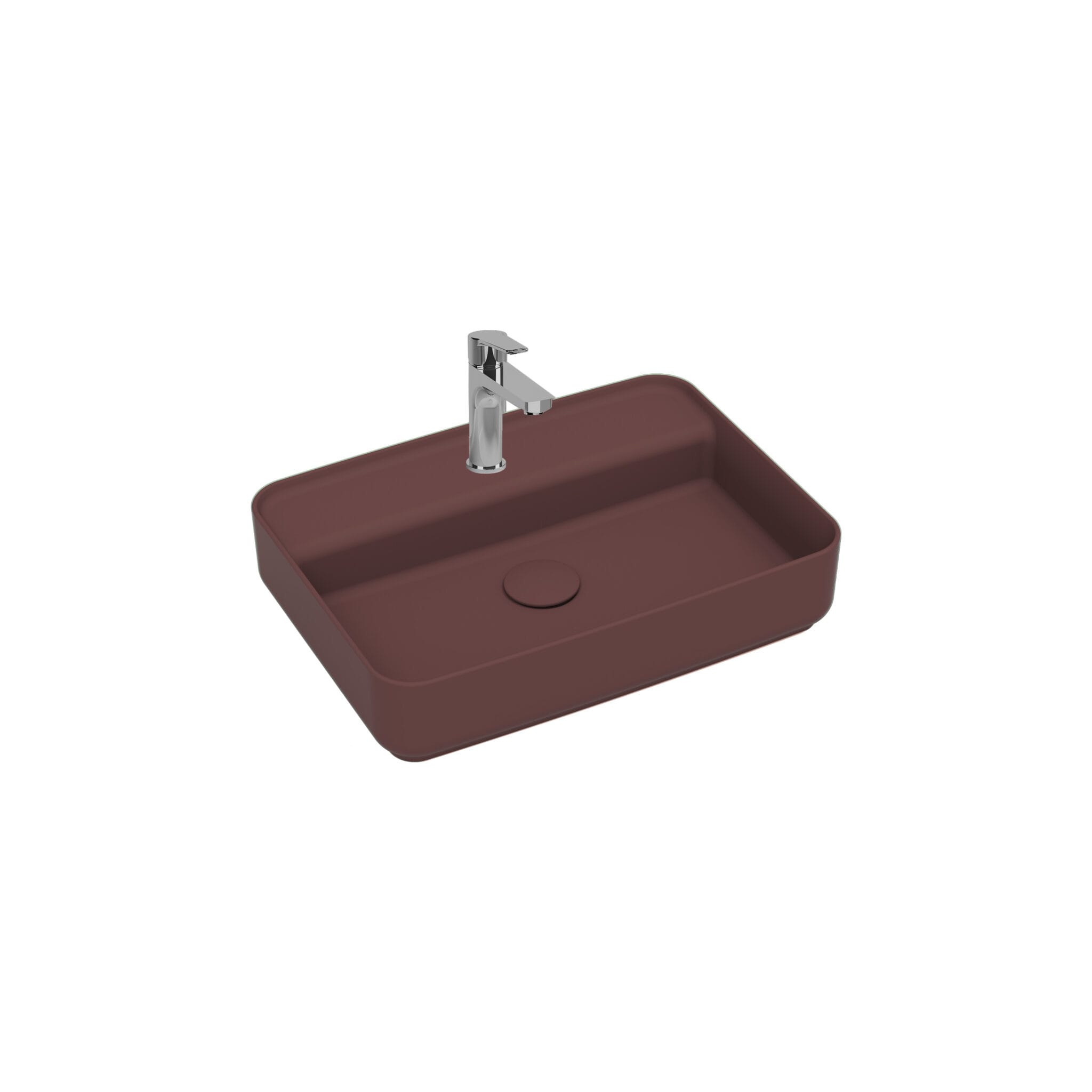Isvea Infinity Tezgah Üstü Lavabo 55 cm Batarya Delikli Rustik Bordo Isvea Infinity Tezgah Üstü Lavabo 55 cm Batarya Delikli Rustik Bordo - 10NF66055-2R - Tezgah Üstü Lavabo
