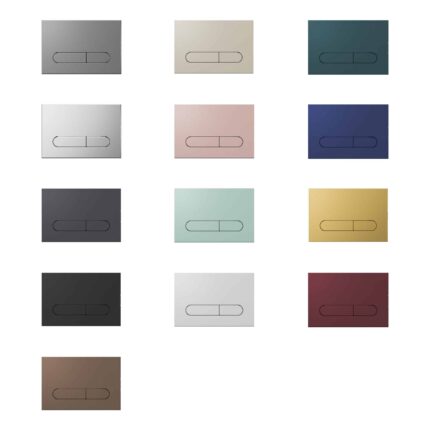 Isvea Sotti Kumanda Panelleri Mat Krom - 54ST0102I - Kumanda Panelleri (Gömme Rezervuar Butonları)