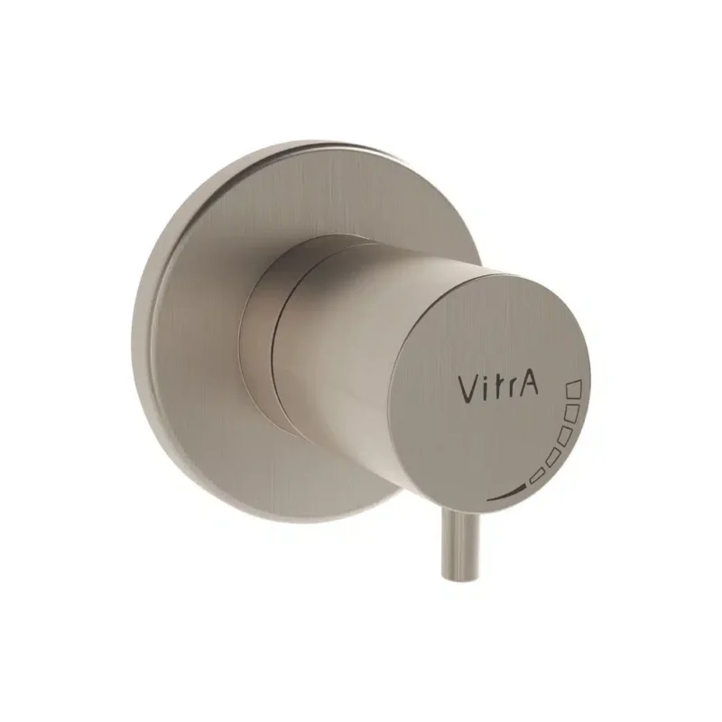 Vitra Origin Ankastre Stop Valf, Fırçalı Nikel - A4145834 - Stop Valf