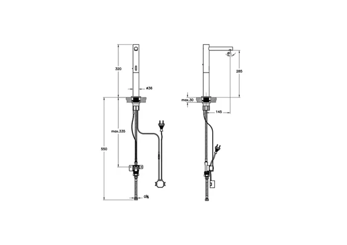 Vitra Aquasee Temassız Lavabo Bataryası - A4722334 - Fotoselli Lavabo Bataryası - 1