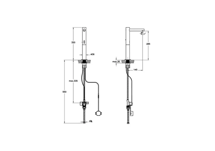Vitra Aquasee Temassız Lavabo Bataryası - A4722434 - Fotoselli Lavabo Bataryası - 1
