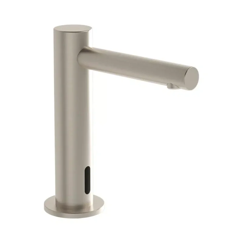 Vitra Origin Temassız Lavabo Bataryası (Pilli - Çift Su Girişli), Fırçalı Nikel - A4721434 - Fotoselli Lavabo Bataryası