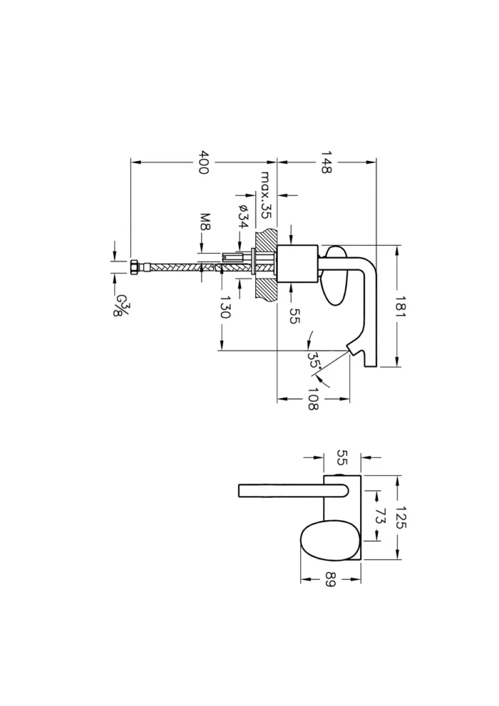Vitra İstanbul Lavabo Bataryası, Krom - A41826 - Lavabo Bataryaları - 1
