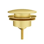 Vitra Lavabo Yuvarlak Süzgeç Universal Basmalı fırçalı altın - A4514925 - Lavabo Süzgeci