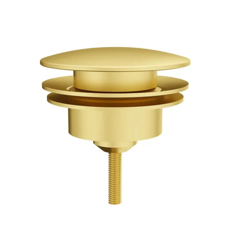 Vitra Lavabo Yuvarlak Süzgeç Universal Basmalı fırçalı altın - A4514925 - Lavabo Süzgeci