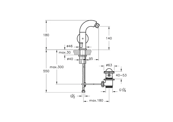 Vitra Liquid Bide Bataryası - A4275839 - Bide Bataryası - 1