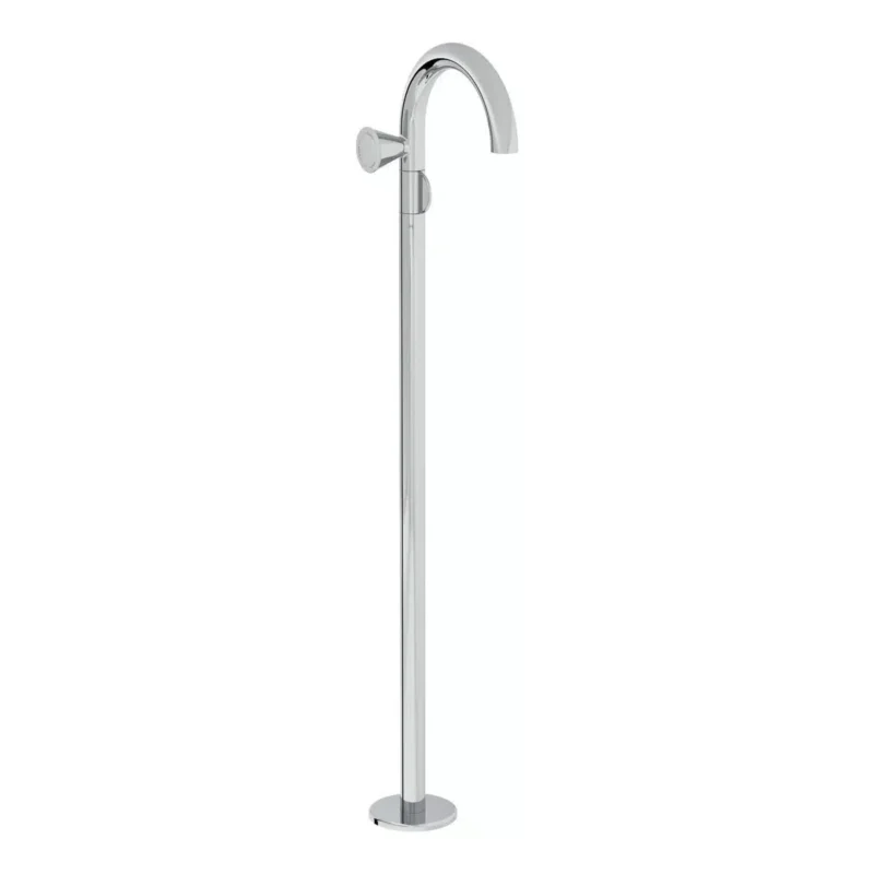 Vitra Liquid Lavabo Bataryası (Yerden, Soldan Kullanım), Krom - A42776 - Monoblok Lavabo Bataryası