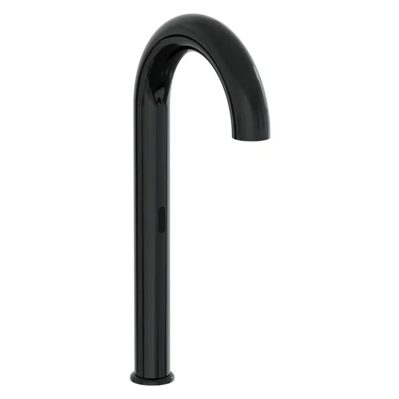 Vitra Liquid Temassız Lavabo Bataryası (Elektrikli, Çift Su Girişli, Yüksek), Parlak Siyah - A4278939 - Fotoselli Lavabo Bataryası
