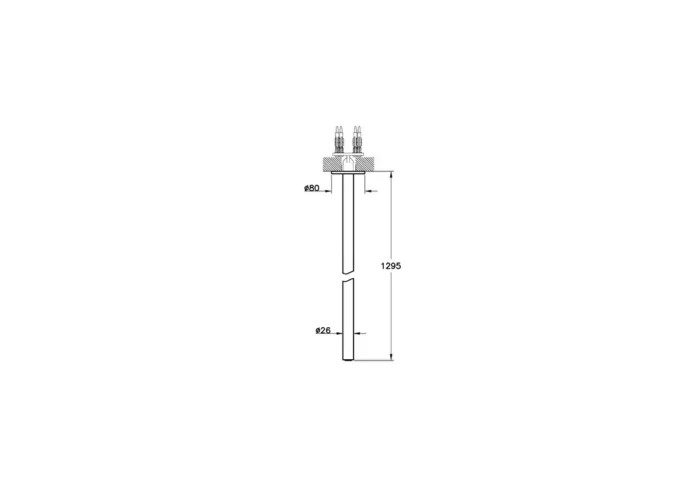 Vitra Origin Çıkış Ucu (Tavandan), Soft Bakır - A4268029 - Çıkış Ucu - 1