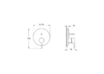 Vitra Origin Classic Ankastre Banyo Bataryası - A42895 - Ankastre Banyo Bataryası - 1