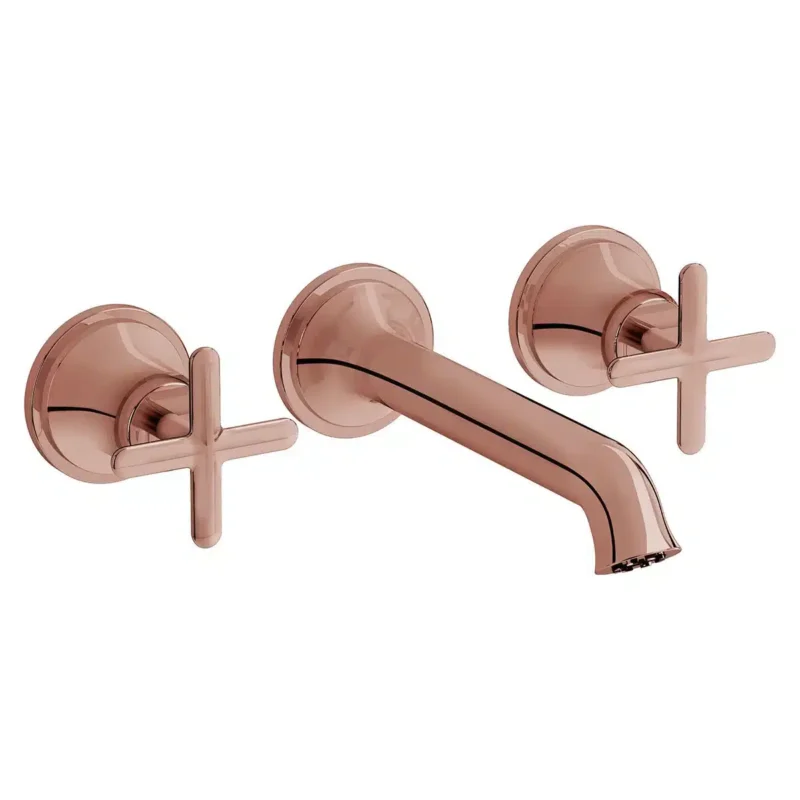 Vitra Origin Classic Ankastre Lavabo Bataryası (3 Delikli Lavabolar İçin) (Sıva Üstü Grubu), Soft Bakır - A4289029 - Ankastre Lavabo Bataryası, Üç Delikli Lavabo Bataryası