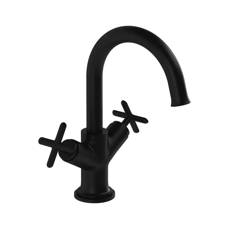 Vitra Origin Classic Lavabo Bataryası (Çift Kumandalı), Mat Siyah - A4288436 - Lavabo Bataryaları