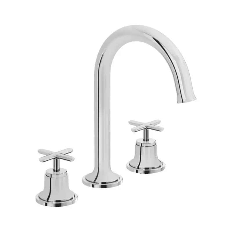 Vitra Origin Classic Lavabo Bataryası (3 Delikli Lavabolar İçin), Krom - A42891 - Üç Delikli Lavabo Bataryası