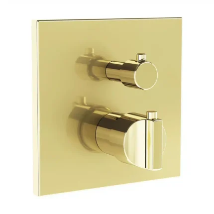 Vitra Suit Ankastre Banyo Bataryası V box Sıva Üstü soft altın - A4287474 - Ankastre Banyo Bataryası