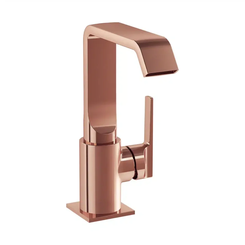 Vitra Suit Lavabo Bataryası (Yandan), Soft Bakır - A4261629 - Lavabo Bataryaları