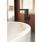 Vitra Root Round Küvet Bataryası (Yerden, El Duşlu), Mat Siyah - A4274136 - Yerden Küvet Bataryası - 2
