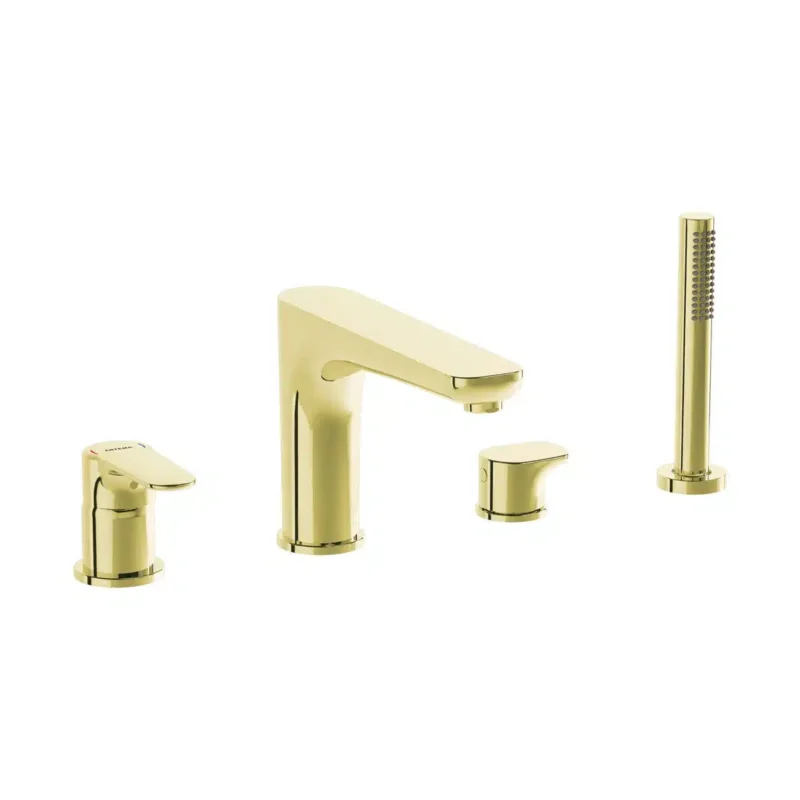 Artema Blueco Root Square Eviye Bataryası, Soft Altın  - A4275374ENR - Ankastre Küvet Bataryası