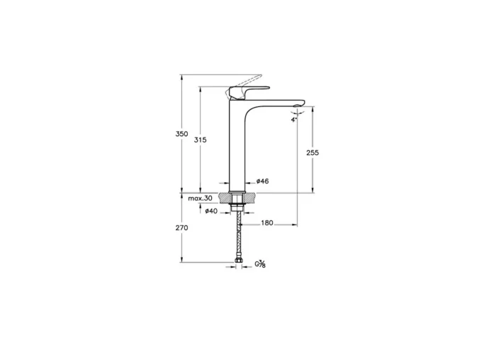 Vitra Root Round Çanak Lavabo Bataryası, Fırçalı Nikel - A4270734 - Çanak Lavabo Bataryası - 1