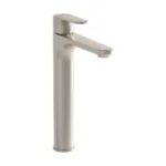 Vitra Root Round Çanak Lavabo Bataryası, Fırçalı Nikel - A4270734 - Çanak Lavabo Bataryası