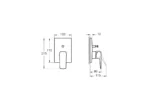 Artema Root Square Ankastre Banyo Bataryası - A4275236 - Ankastre Banyo Bataryası - 1