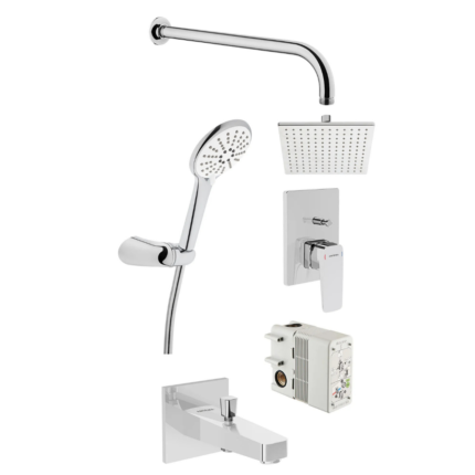 Artema Root Square Ankastre Banyo Seti Rain Q - A49280 - Ankastre Duş Setleri