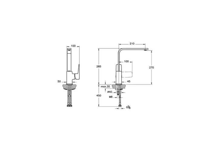 Artema Root Square Blueco Eviye Bataryası - A4335836 - Mutfak Eviye Bataryası - 1