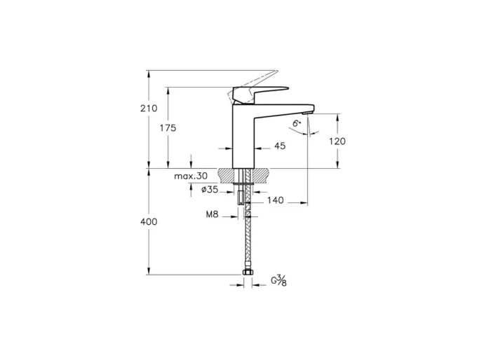Artema Root Square Blueco Lavabo Bataryası - A4273229 - Lavabo Bataryası - 1