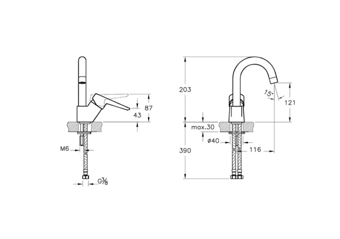Artema Solid S Lavabo Bataryası - A42442 - Lavabo Bataryası - 1