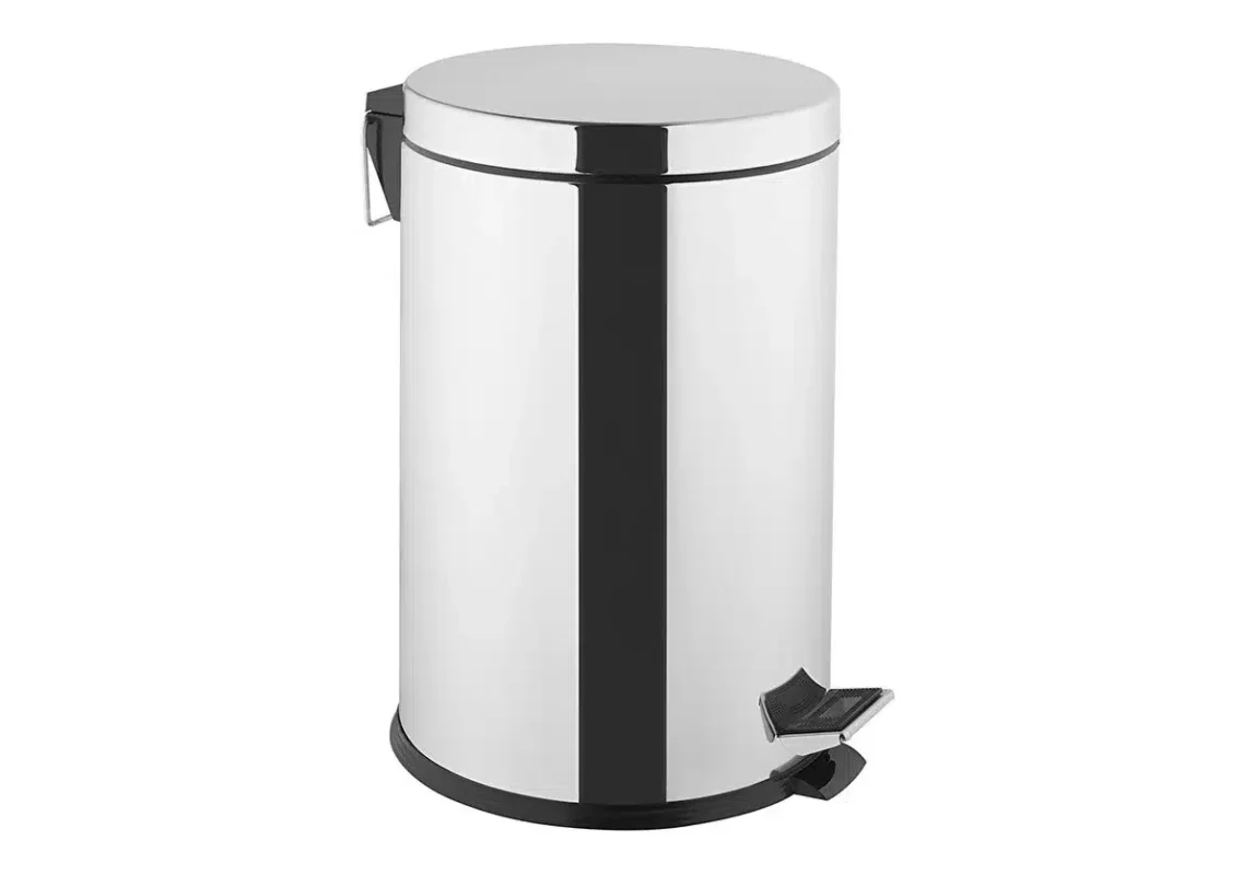 Vitra Arkitekta Çöp Kovası (Pedallı, Yavaş Kapanır, 20 Litre), Paslanmaz Çelik - A44017 - Çöp Kutusu
