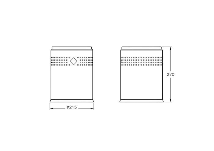 Vitra Arkitekta Çöp Kovası 5 lt - A44066 - Çöp Kutusu - 1