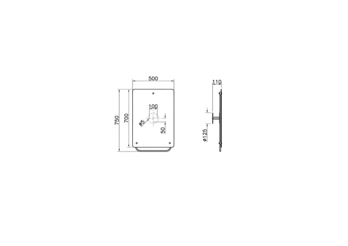 Vitra Arkitekta Hareketli Ayna - A44002 - Banyo Üst Modülleri - 1