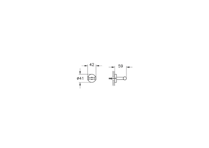 Vitra Base 200 Askı - A44102 - Askılık, Bornoz Askılığı - 1