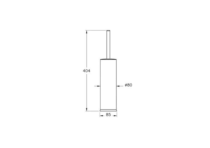 Vitra Base 300 Tuvalet Fırçalığı - A4415536 - Klozet Temizleme Fırçası - 1
