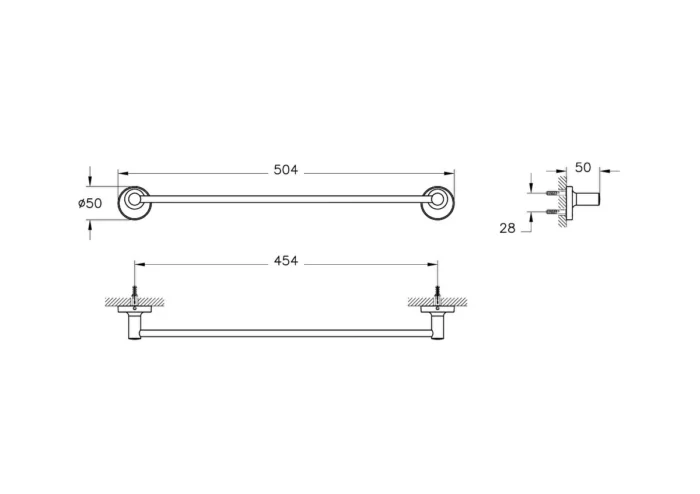 Vitra Base 300 Uzun Havluluk - A44109 - Havluluk - 1
